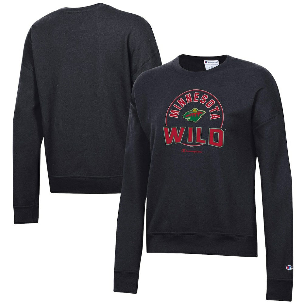 Minnesota Wild Champion Women's Powerblend Pullover Sweatshirt Black