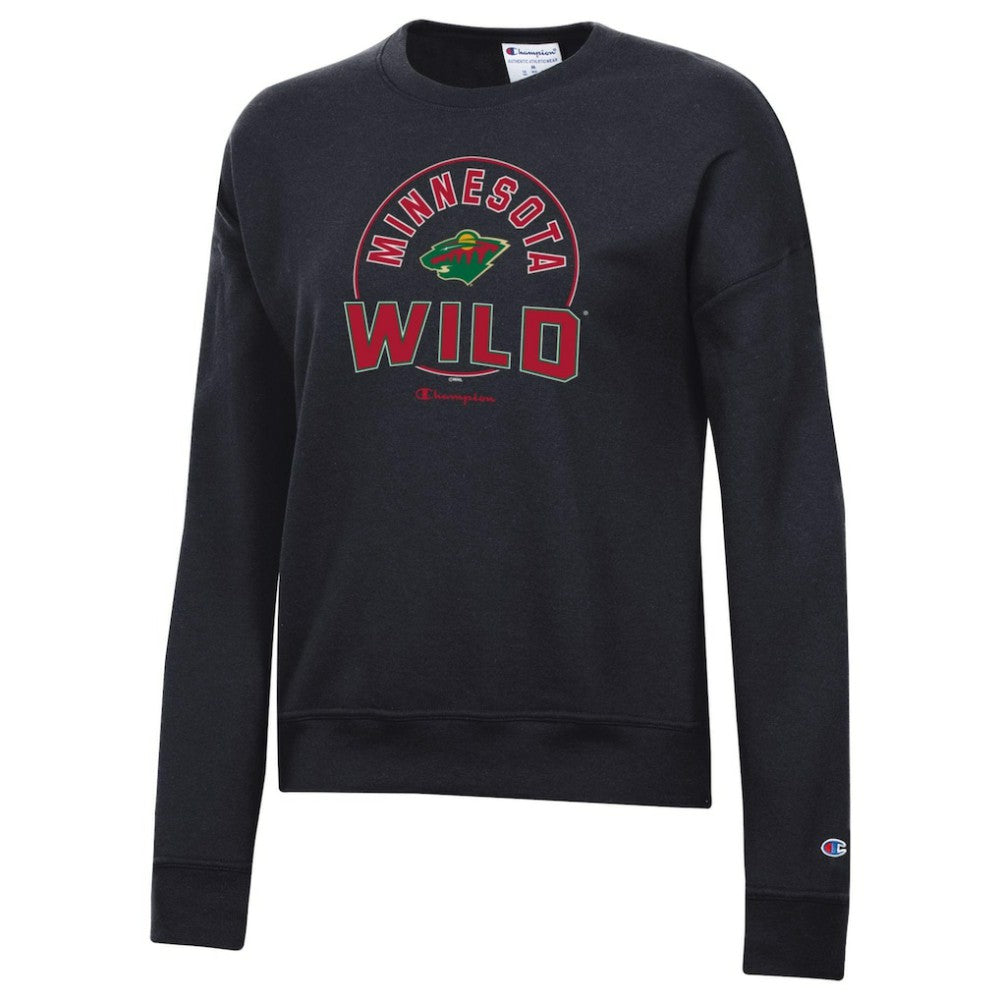 Minnesota Wild Champion Women's Powerblend Pullover Sweatshirt Black