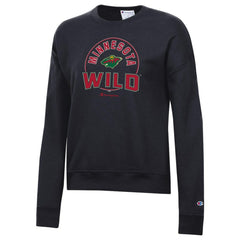 Minnesota Wild Champion Women's Powerblend Pullover Sweatshirt Black