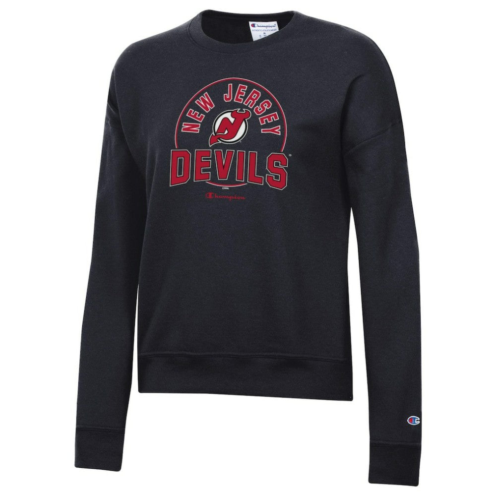 New Jersey Devils Champion Women's Powerblend Pullover Sweatshirt Black