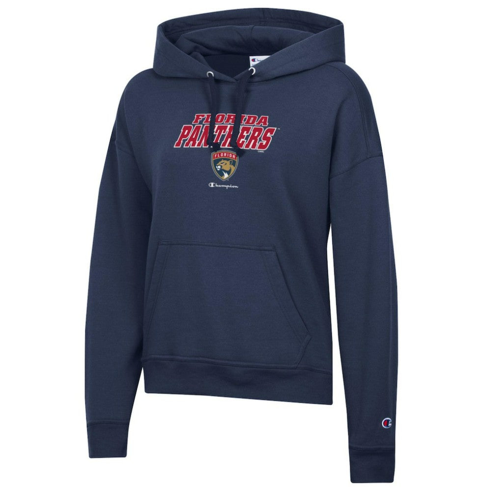 Florida Panthers Champion Women's Powerblend Fleece Pullover Hoodie Navy