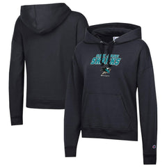 San Jose Sharks Champion Women's Powerblend Fleece Pullover Hoodie Black