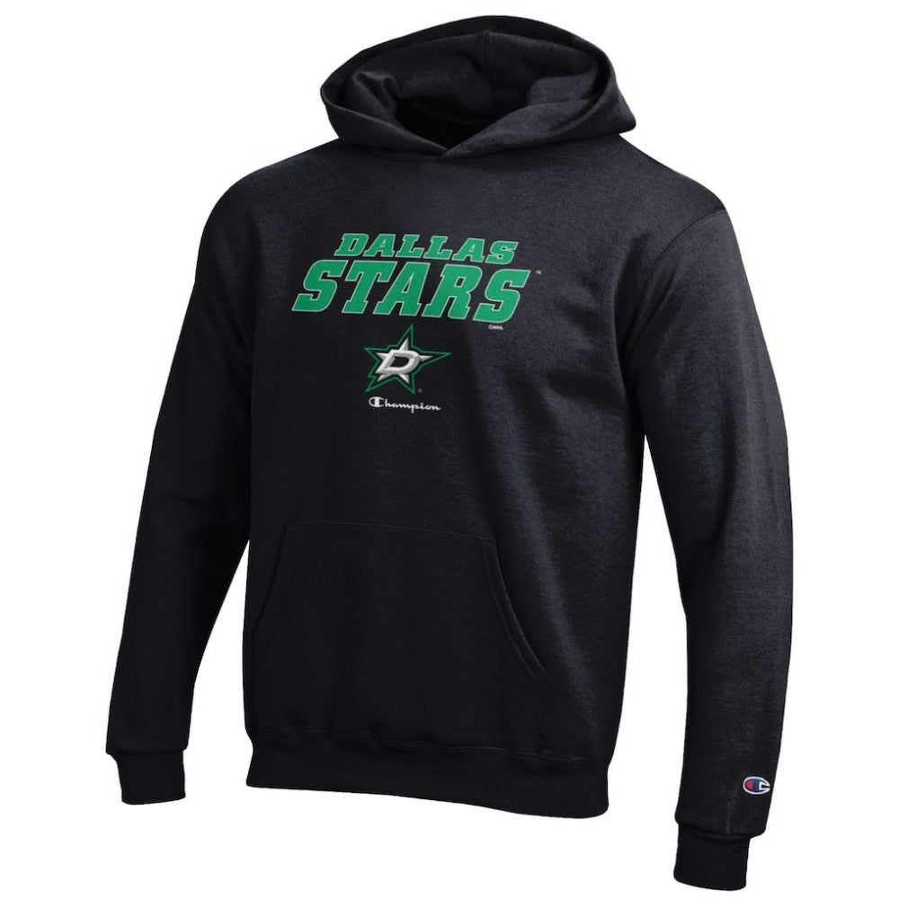 Dallas Stars Champion Youth Eco Powerblend Pullover Hoodie Black