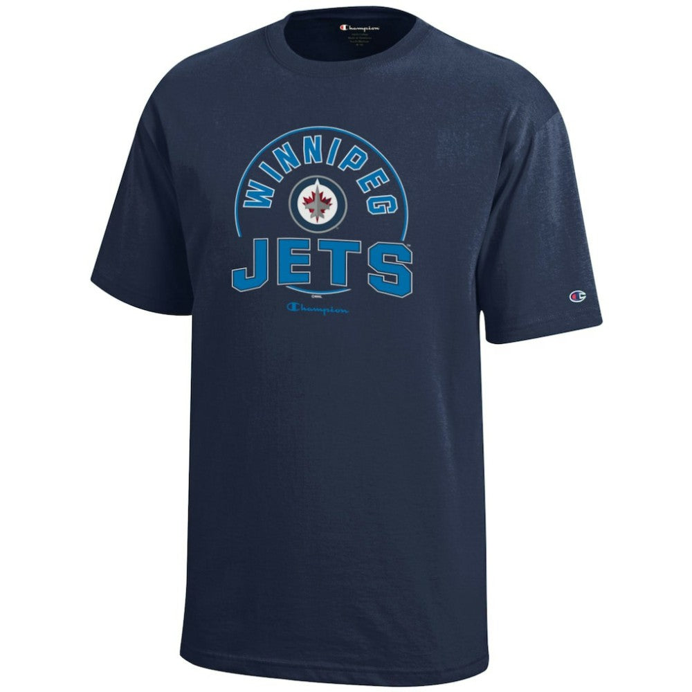 Winnipeg Jets Champion Youth Jersey T-Shirt Navy