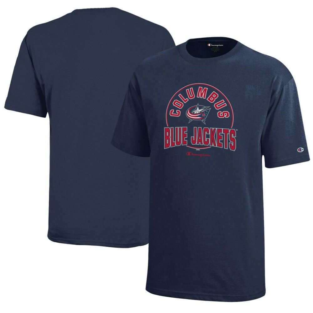 Columbus Blue Jackets Champion Youth Jersey T-Shirt Navy