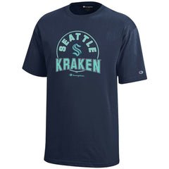 Seattle Kraken Champion Youth Jersey T-Shirt Deep Sea Blue
