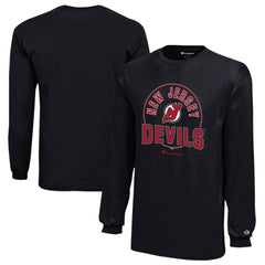 New Jersey Devils Champion Youth Long-Sleeve Jersey T-Shirt Black