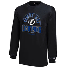 Tampa Bay Lightning Champion Youth Long-Sleeve Jersey T-Shirt Black