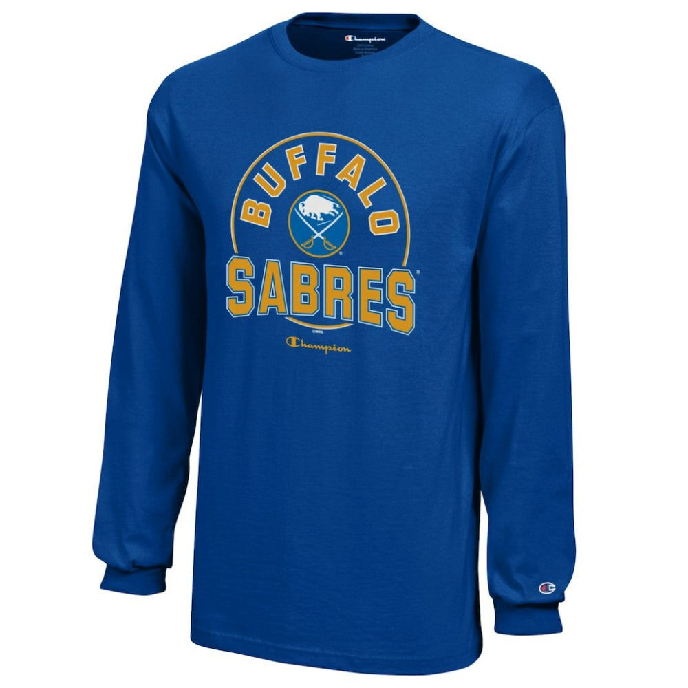 Buffalo Sabres Champion Youth Long-Sleeve Jersey T-Shirt Royal