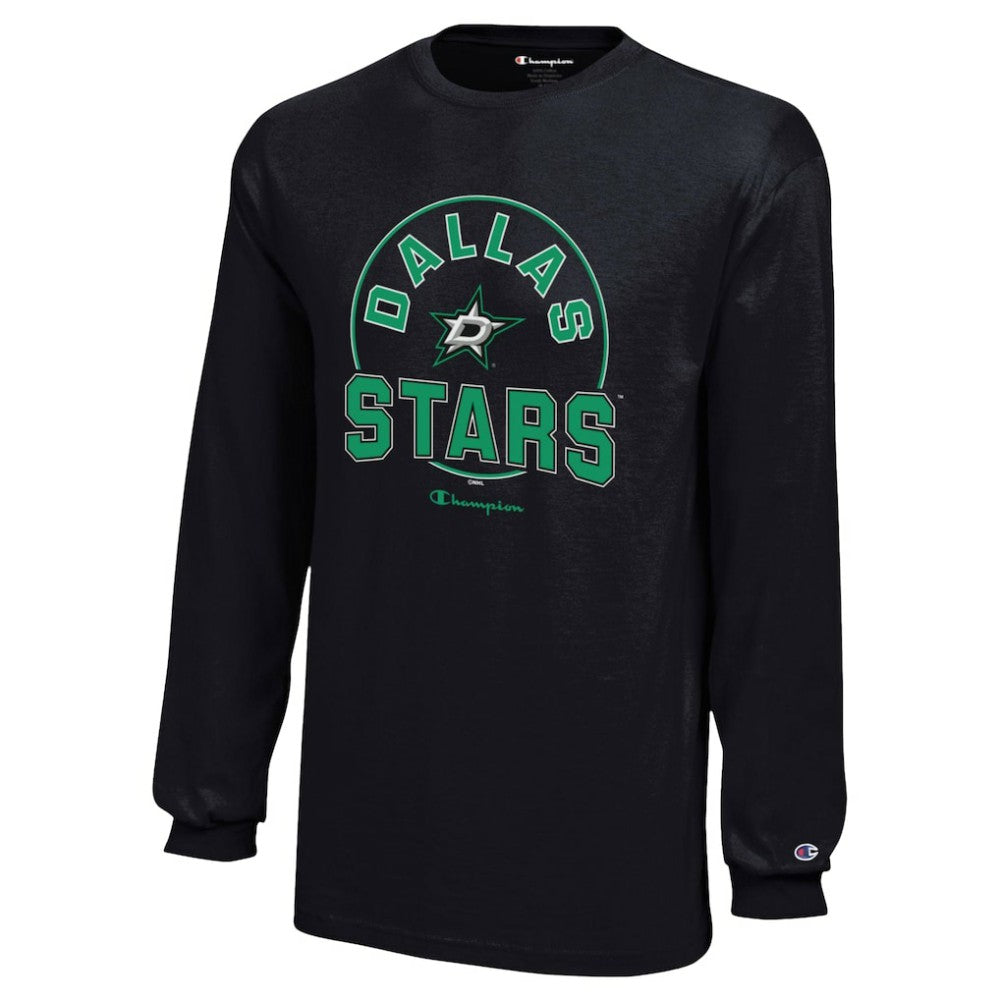 Dallas Stars Champion Youth Long-Sleeve Jersey T-Shirt Black