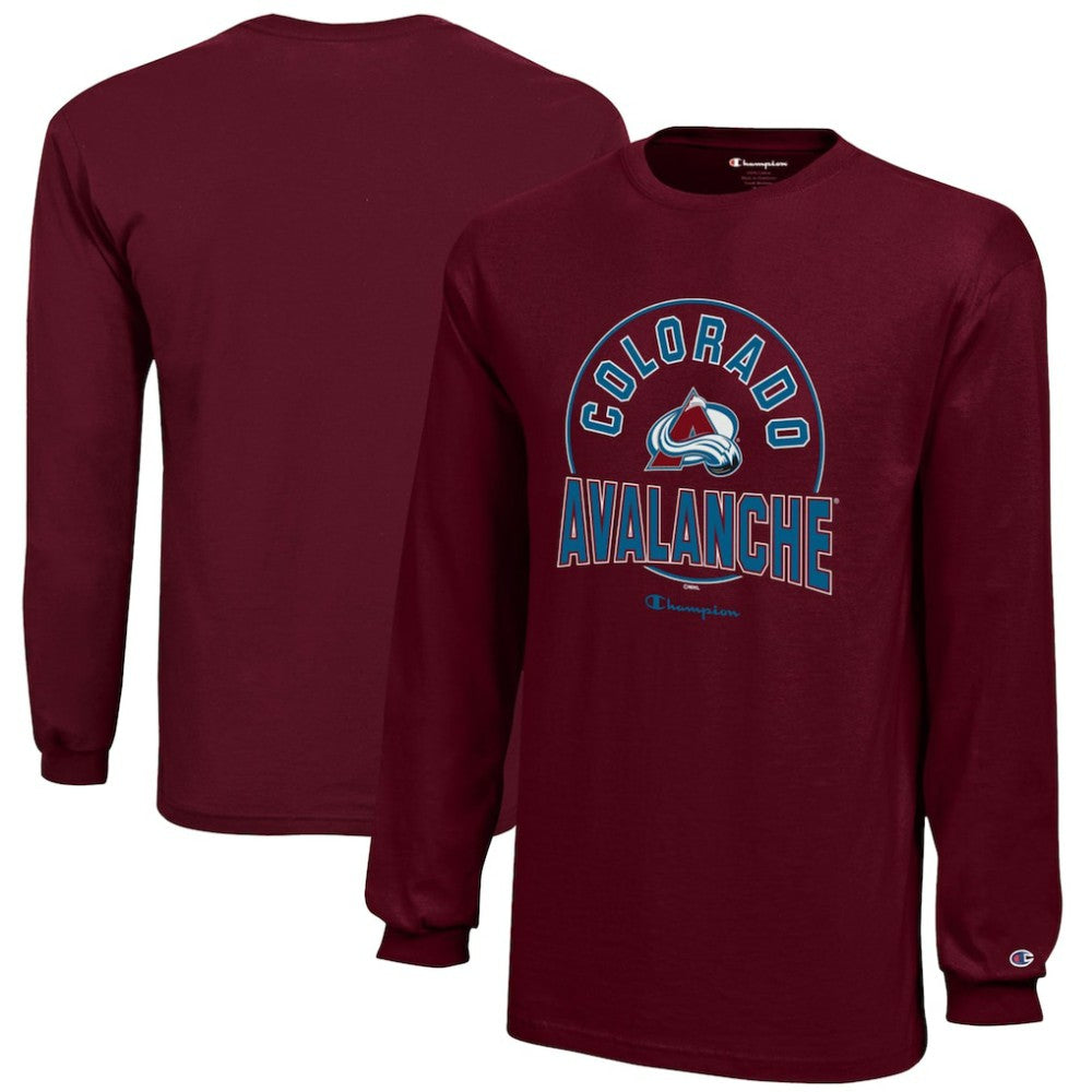 Colorado Avalanche Champion Youth Long-Sleeve Jersey T-Shirt Burgundy