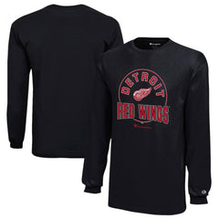 Detroit Red Wings Champion Youth Long-Sleeve Jersey T-Shirt Black