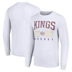Los Angeles Kings Starter Retro Graphic Long Sleeve Crew T-Shirt White