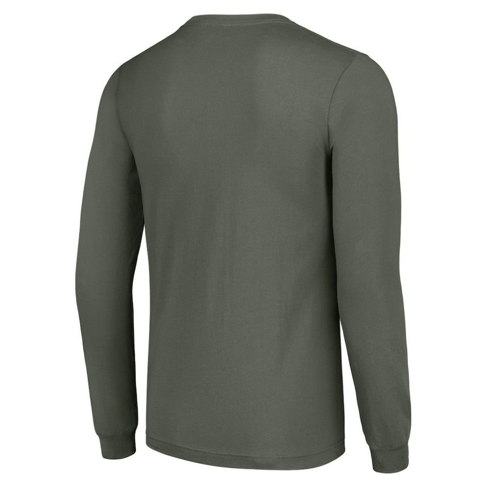 New Jersey Devils Starter Retro Graphic Long Sleeve Crew T-Shirt Green