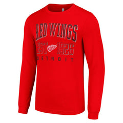 Detroit Red Wings Starter Retro Graphic Long Sleeve Crew T-Shirt Red