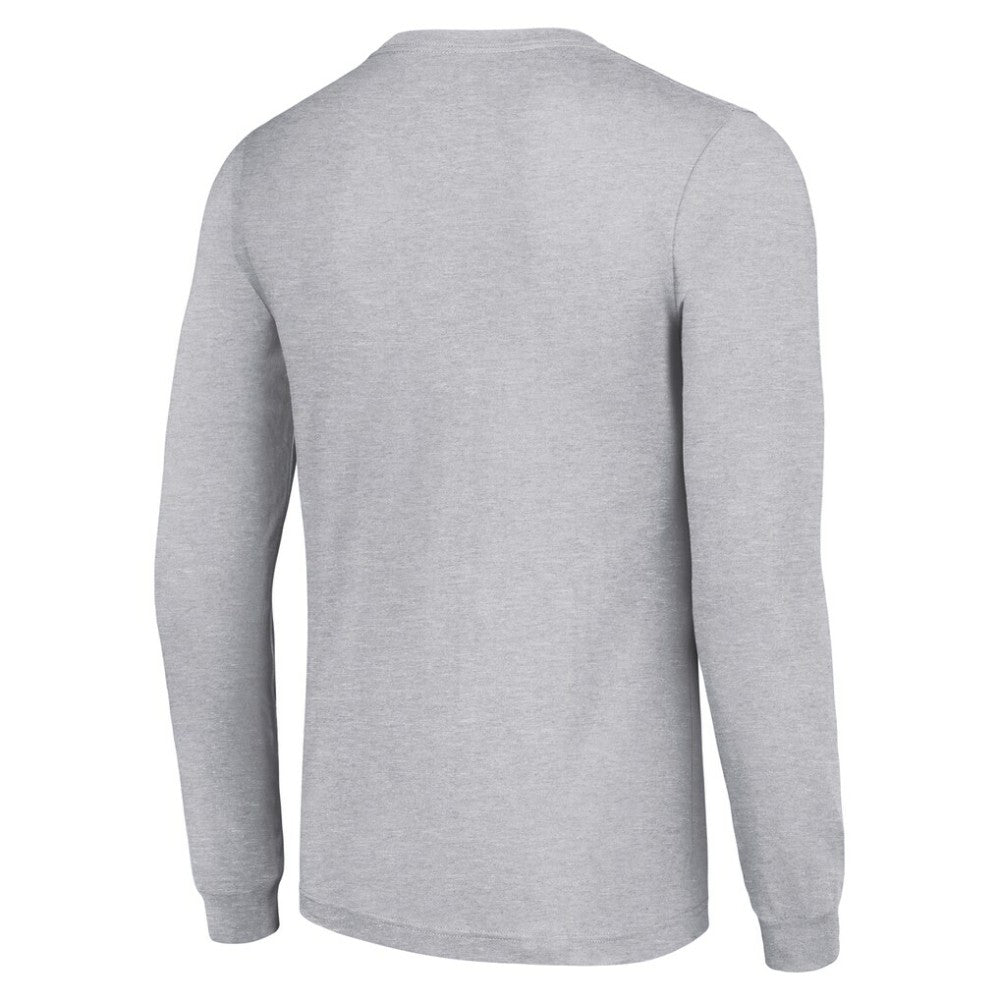 Detroit Red Wings Starter Retro Graphic Long Sleeve Crew T-Shirt Heather Gray