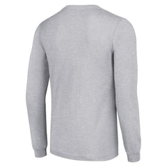 Detroit Red Wings Starter Retro Graphic Long Sleeve Crew T-Shirt Heather Gray