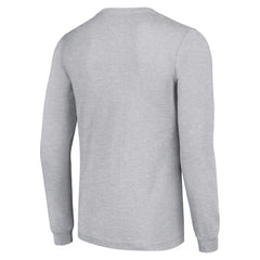 New York Rangers Starter Retro Graphic Long Sleeve Crew T-Shirt Heather Gray