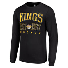 Los Angeles Kings Starter Retro Graphic Long Sleeve Crew T-Shirt Black