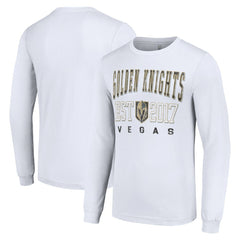 Vegas Golden Knights Starter Logo Graphic Long Sleeve T-Shirt White