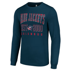 Columbus Blue Jackets Starter Logo Graphic Long Sleeve T-Shirt Navy