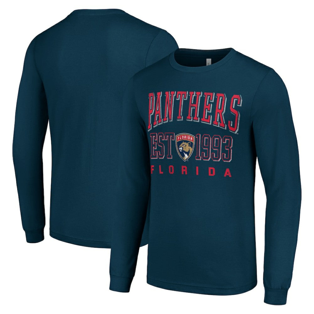 Florida Panthers Starter Logo Graphic Long Sleeve T-Shirt Navy