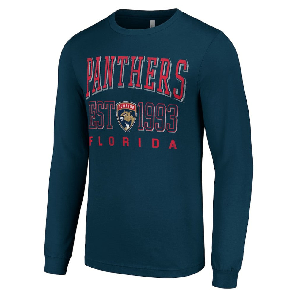 Florida Panthers Starter Logo Graphic Long Sleeve T-Shirt Navy