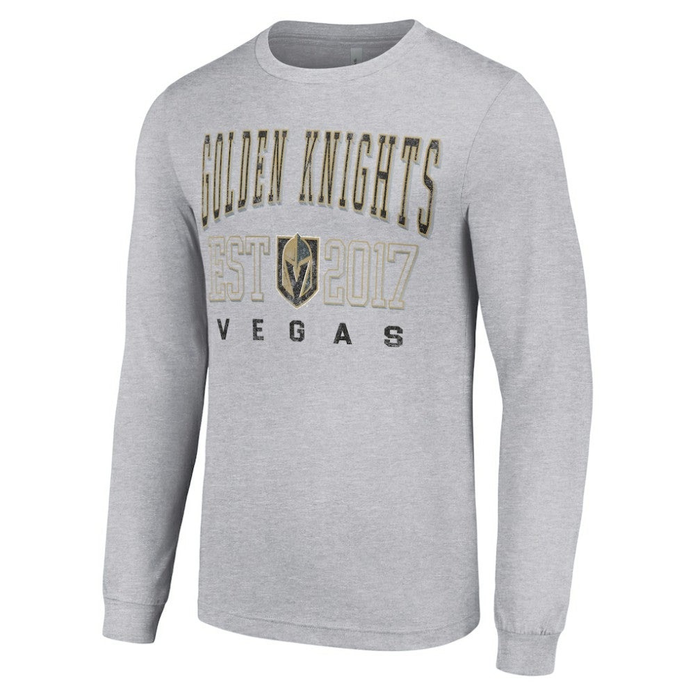 Vegas Golden Knights Starter Logo Graphic Long Sleeve T-Shirt Heather Gray