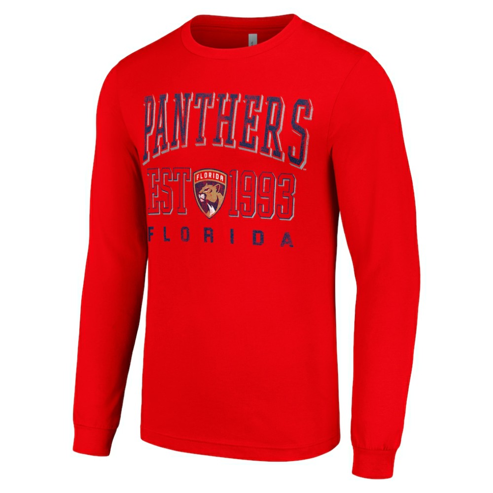 Florida Panthers Starter Logo Graphic Long Sleeve T-Shirt Red
