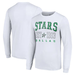 Dallas Stars Starter Logo Graphic Long Sleeve T-Shirt White