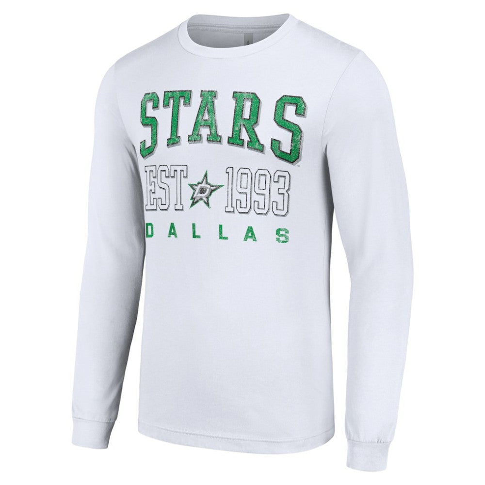 Dallas Stars Starter Logo Graphic Long Sleeve T-Shirt White