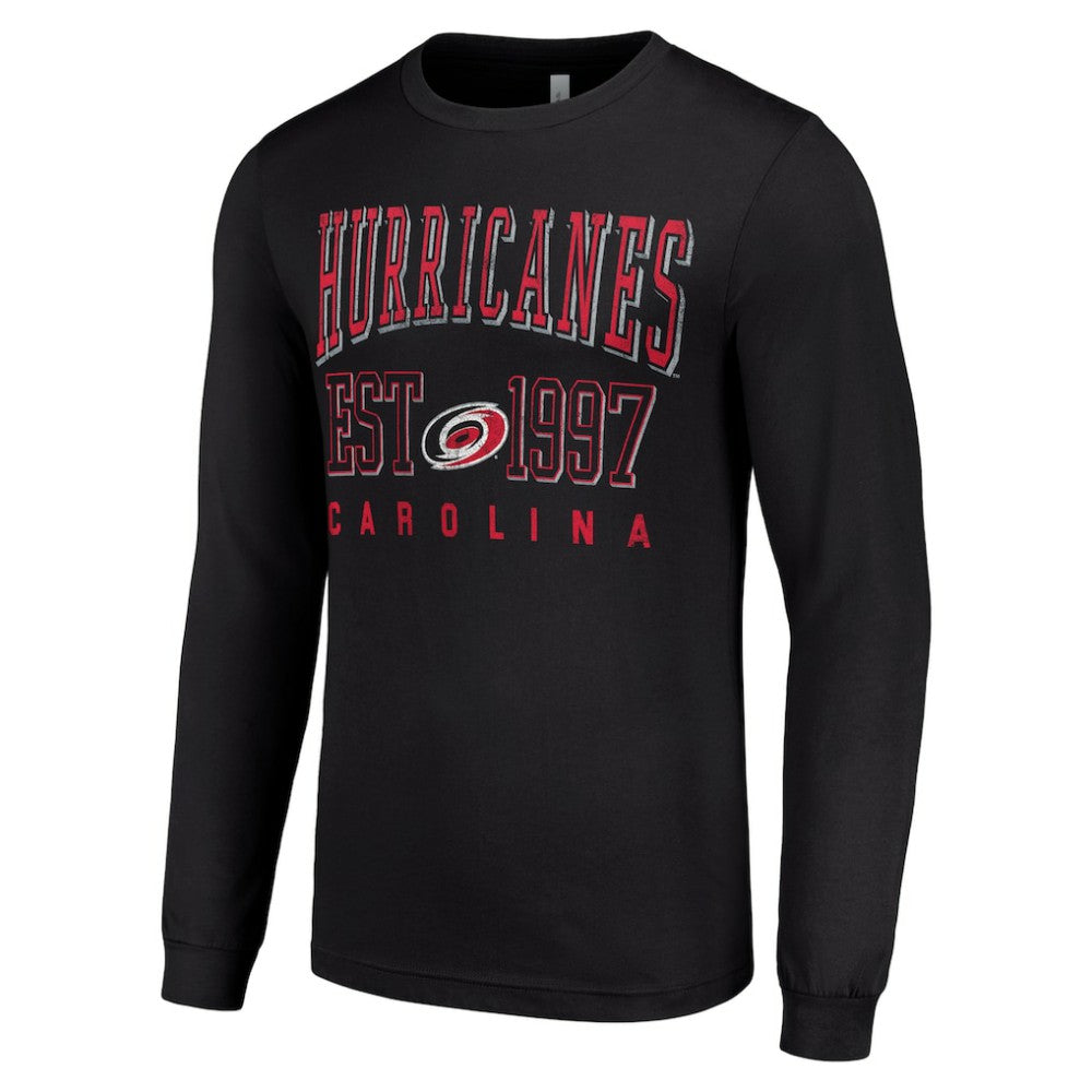 Carolina Hurricanes Starter Logo Graphic Long Sleeve T-Shirt Black