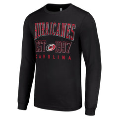 Carolina Hurricanes Starter Logo Graphic Long Sleeve T-Shirt Black