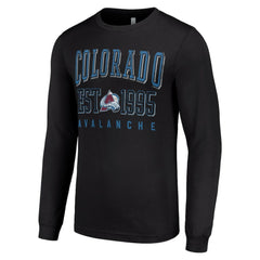 Colorado Avalanche Starter Logo Graphic Long Sleeve T-Shirt Black