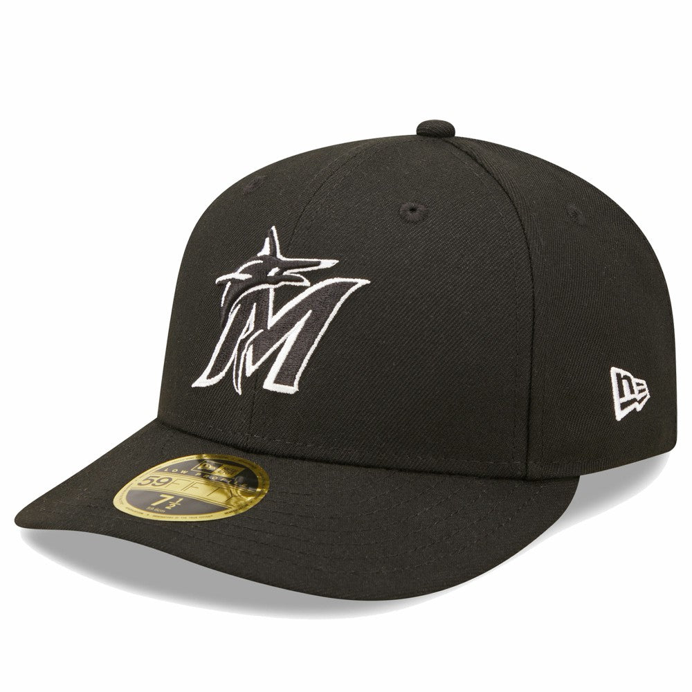 Miami Marlins Low Profile 59FIFTY Fitted Hat Black | New Era