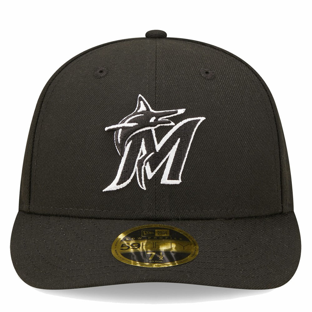 Miami Marlins Low Profile 59FIFTY Fitted Hat Black | New Era