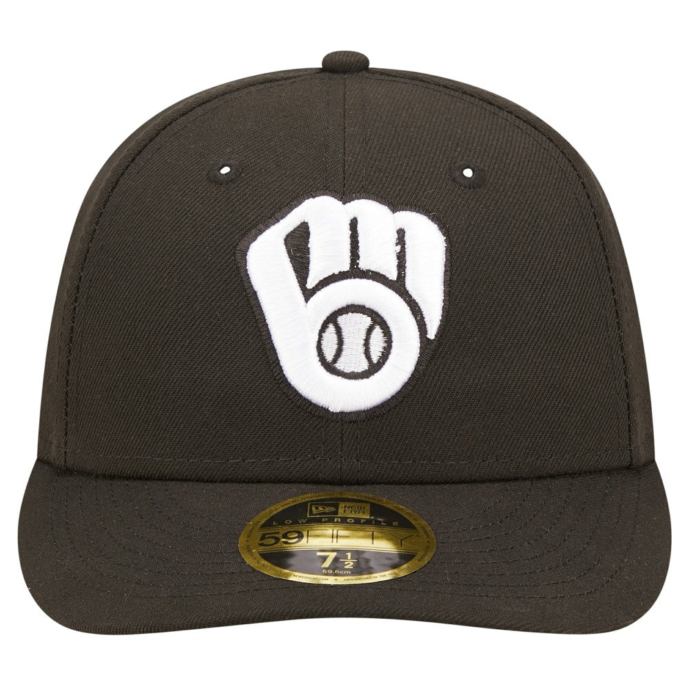 Milwaukee Brewers Low Profile 59FIFTY Fitted Hat Black | New Era