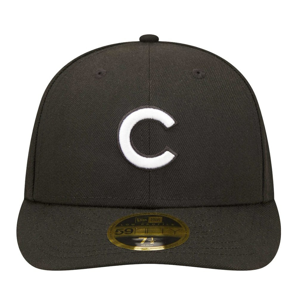 Chicago Cubs Low Profile 59FIFTY Fitted Hat Black | New Era