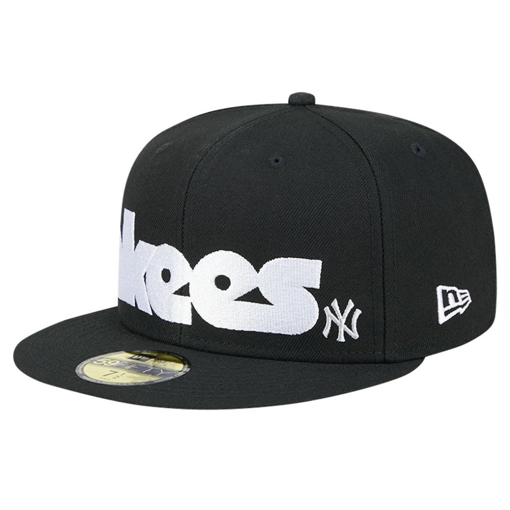 New York Yankees Checkered Undervisor 59FIFTY Fitted Hat Black | New Era