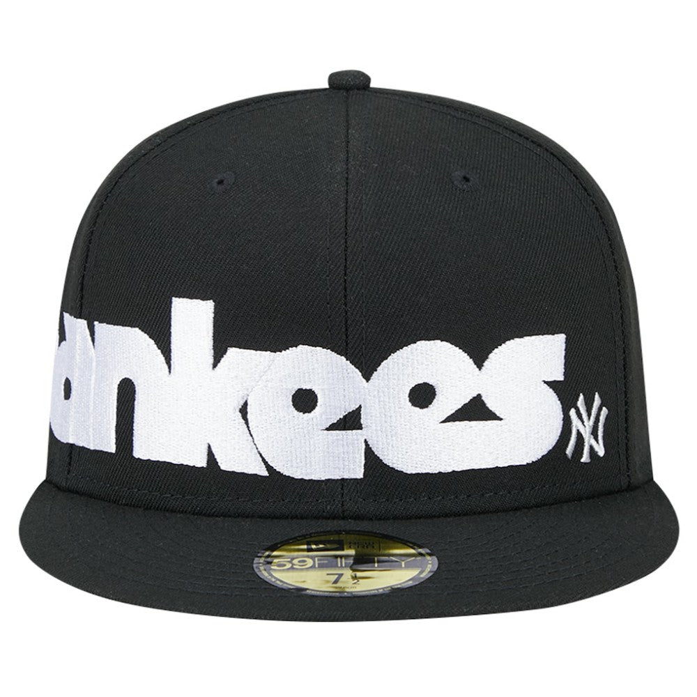 New York Yankees Checkered Undervisor 59FIFTY Fitted Hat Black | New Era