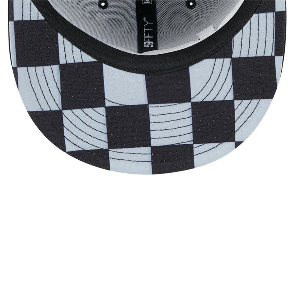 New York Yankees Checkered Undervisor 59FIFTY Fitted Hat Black | New Era