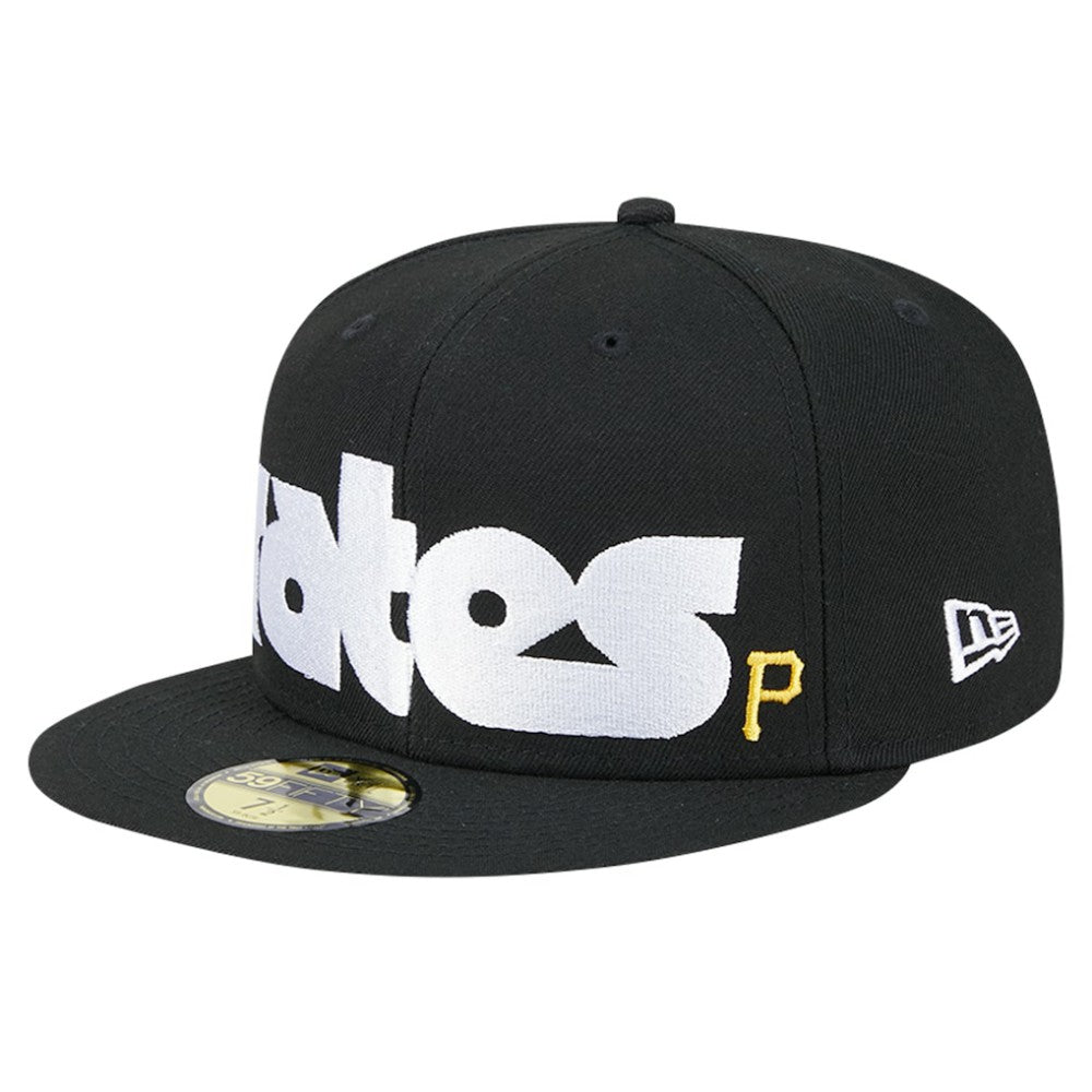 Pittsburgh Pirates Checkered Undervisor 59FIFTY Fitted Hat Black | New Era