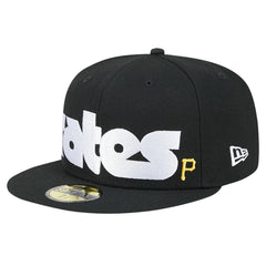Pittsburgh Pirates Checkered Undervisor 59FIFTY Fitted Hat Black | New Era