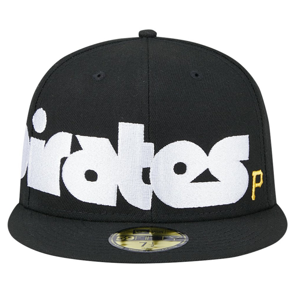 Pittsburgh Pirates Checkered Undervisor 59FIFTY Fitted Hat Black | New Era