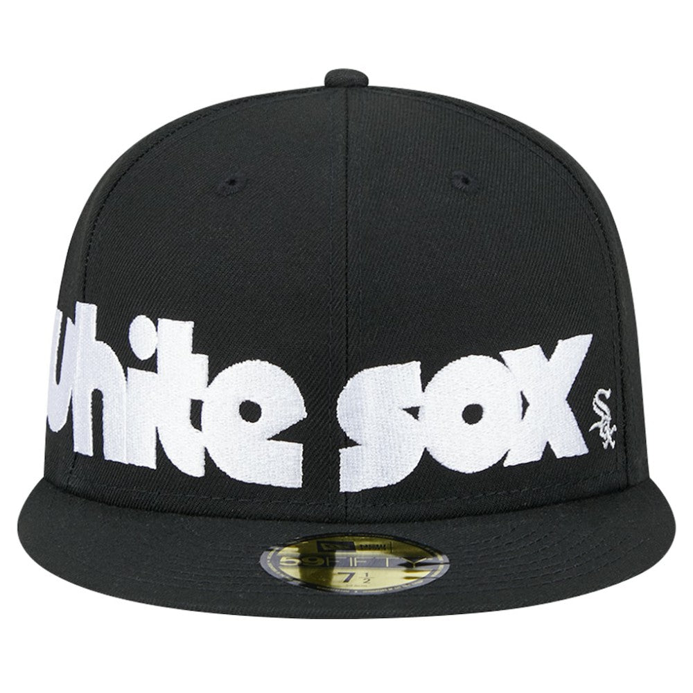 Chicago White Sox Checkered Undervisor 59FIFTY Fitted Hat Black | New Era