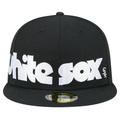 Chicago White Sox Checkered Undervisor 59FIFTY Fitted Hat Black | New Era