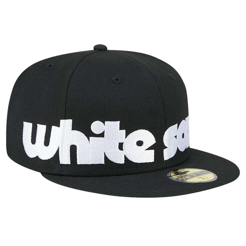 Chicago White Sox Checkered Undervisor 59FIFTY Fitted Hat Black | New Era