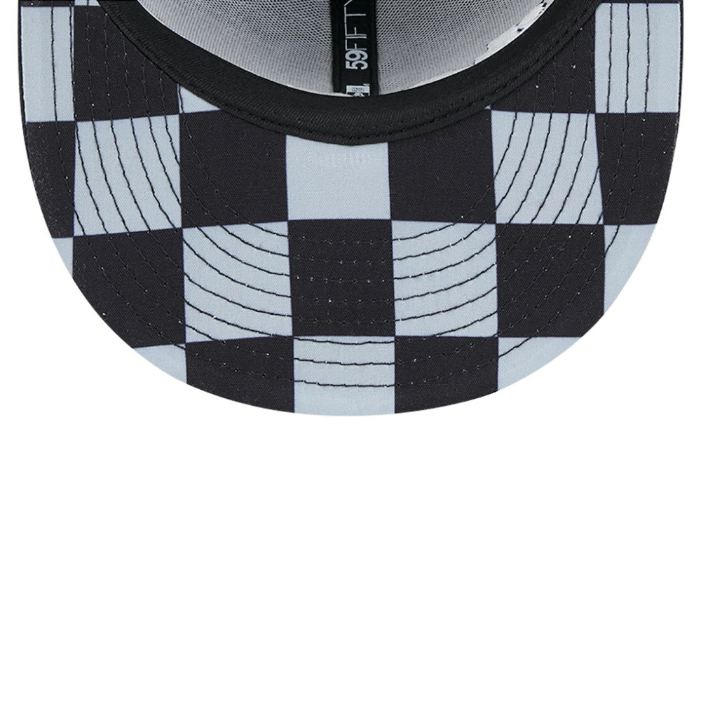 Chicago White Sox Checkered Undervisor 59FIFTY Fitted Hat Black | New Era