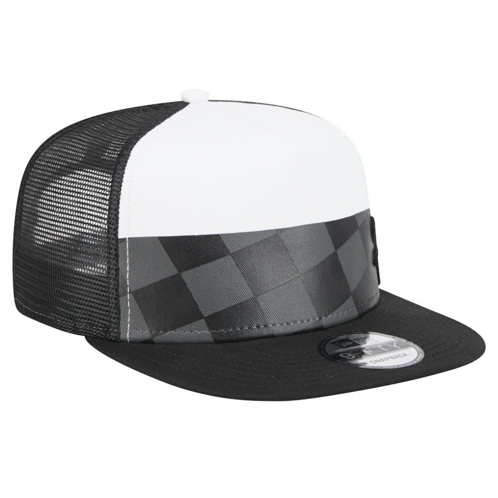 Chicago White Sox Checkmate Trucker 9FIFTY Snapback Hat Black | New Era