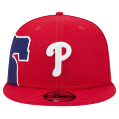 Philadelphia Phillies Logo Strike 9FIFTY Snapback Hat Red | New Era
